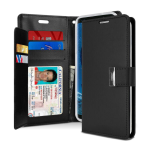 Goospery Rich Diary Wallet Case for Samsung Galaxy S10 Plus - Black
